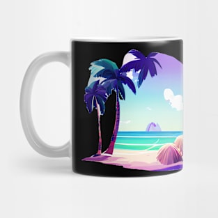 Summer lover, beach, palm trees. Mug